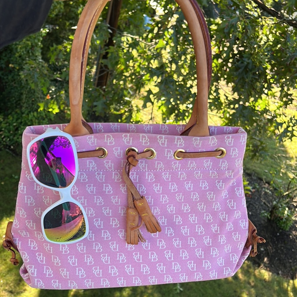 Dooney & Bourke Pink Mini Tassel Tote